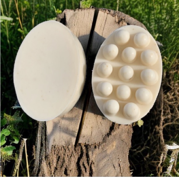 Hand Crafted Soap - Massage Bar Oatmeal Honey & Milk hint of Vanilla - Picture 14 of 15